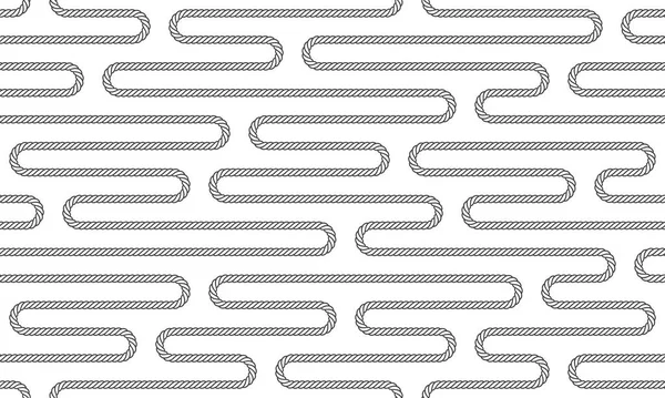 向量无穷无尽的扭曲绳子 白人背景 — 图库矢量图片