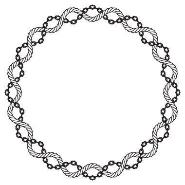 Vektör halatı ve zincir çerçeve sınırı