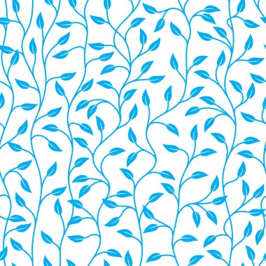 Yapraklı çalılığın dikdörtgen mavi dokusu. Beyaz arkaplanda izole.
