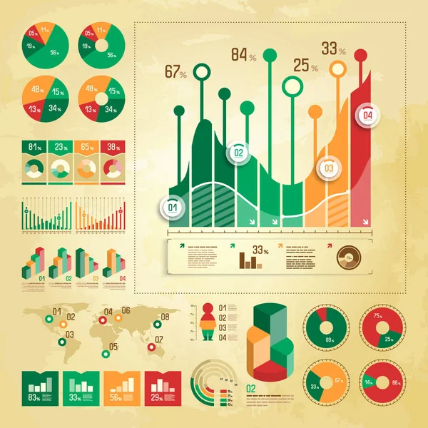 Инфографические элементы — стоковый вектор
