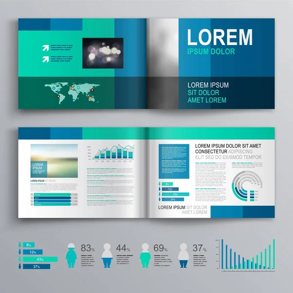 Brochure template ontwerp — Stockvector