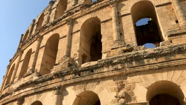 Tarihi Colosseum Eski Zamanlarda Arena Için Gladyatörler Antik Colosseum Olmadan — Stok video