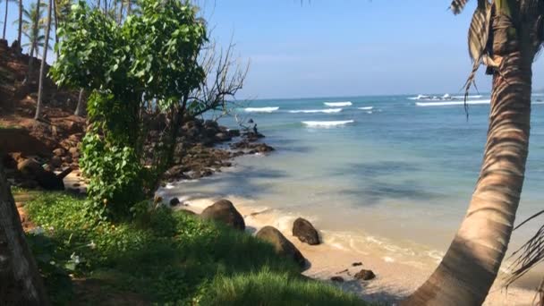 Egzotycznych Plaży Laguny Niesamowite Tropikalnej Plaży Widokiem Ocean — Wideo stockowe