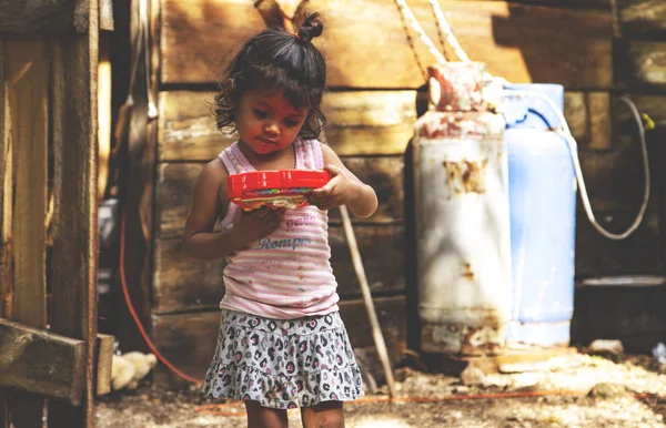 かわいいメキシコ人の女の子子供時代若い女の子の肖像画 メキシコの民族 — ストック写真