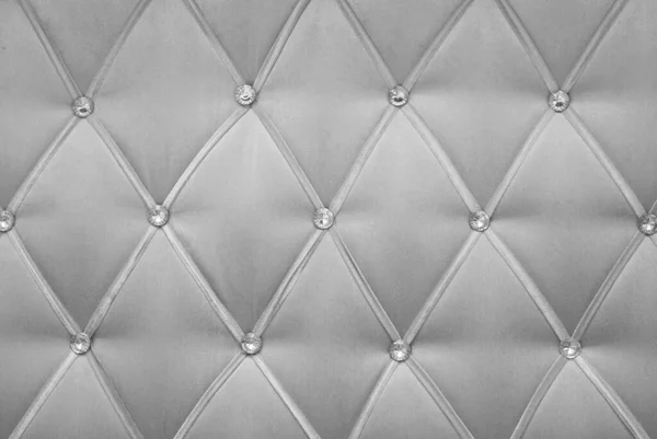 テキスタイルの背景 レトロなチェスターフィールドスタイルは ボタンで柔らかい布の家具のダイヤモンドパターンの装飾をチェックし 閉じる — ストック写真