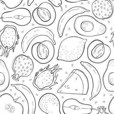 lezzetli taze meyve tasarımınız için kümesi