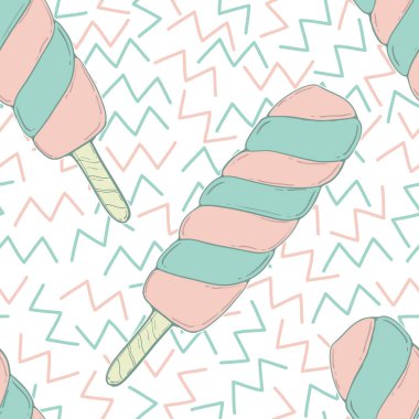 Dondurma vektör seamless modeli