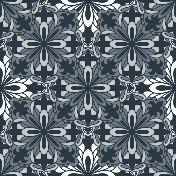 추상적 인 장식 seamless pattern.damask 꽃 vintage.Royal V. — 스톡 벡터
