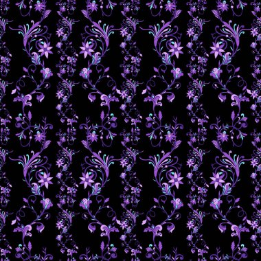 Kusursuz desenli doğal klasik süs. Ev dekorasyonu, kumaş, halı, ambalaj için tasarlanmış.