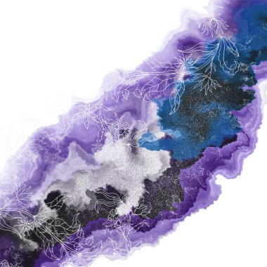 Soyut arka plan akriliği. Moda alkol mürekkebi. Sıvı mermer dokusu..