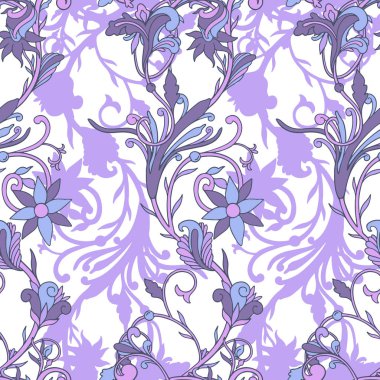 Kusursuz desenli mahsul tarzı. Çiçekli klasik süs.