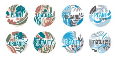 Soyut doğa sanatı. Metin için çember nesne. 