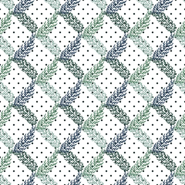 Motif Sans Couture Fond Végétal Nature Design Textile Impression Tissu — Image vectorielle