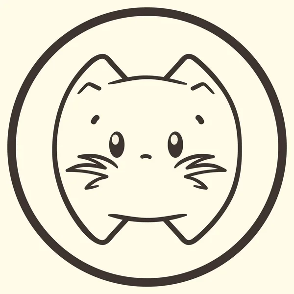 Кіт Векторний Знак Символ Дикої Природи Кошеняті Значки Плоскі Символ — стоковий вектор