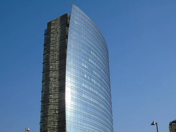 Some Views Skyscrapers Milan Spring Days Beautiful Blue Sky — Stock Photo, Image