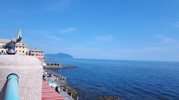 Bela Vista Para Litoral Gênova Verão — Fotografia de Stock