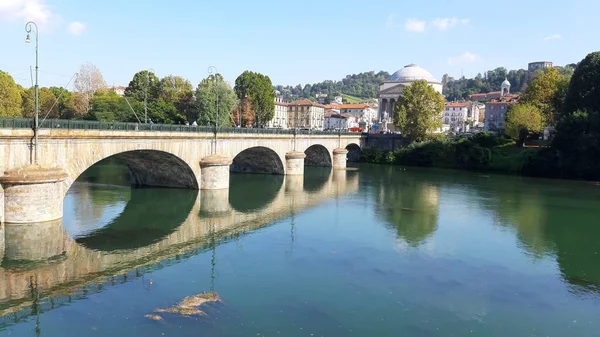 Torino Italië 2019 Een Geweldig Onderschrift Van Turijn Stad Een — Stockfoto