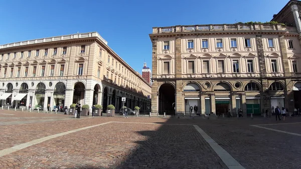 Torino Italia 2019 Subtítulo Increíble Ciudad Turín Hermoso Día Soleado — Foto de Stock