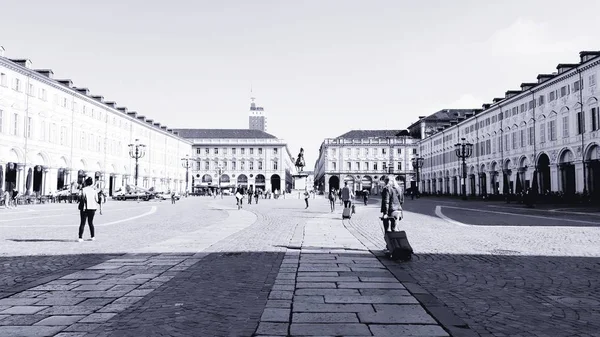 Torino Itália 2019 Uma Incrível Legenda Cidade Turim Belo Dia — Fotografia de Stock