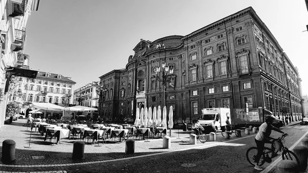 Torino Itália 2019 Uma Incrível Legenda Cidade Turim Belo Dia — Fotografia de Stock