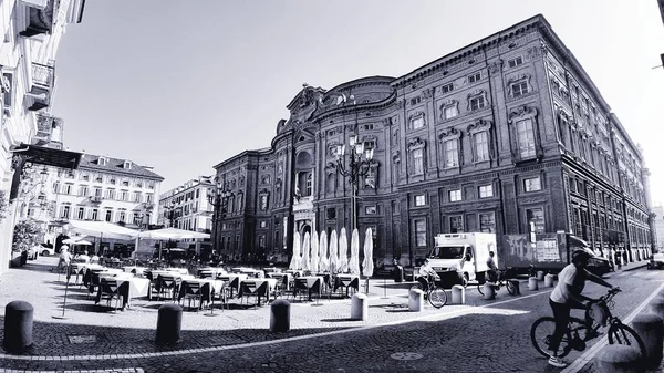 Torino Italia 2019 Subtítulo Increíble Ciudad Turín Hermoso Día Soleado — Foto de Stock