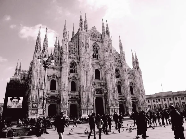 Milan Talya 2019 Milano Duomo Sunun Kış Günlerindeki Muhteşem Bir — Stok fotoğraf