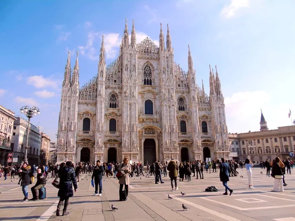 Milan Talya 2019 Milano Duomo Sunun Kış Günlerindeki Muhteşem Bir — Stok fotoğraf