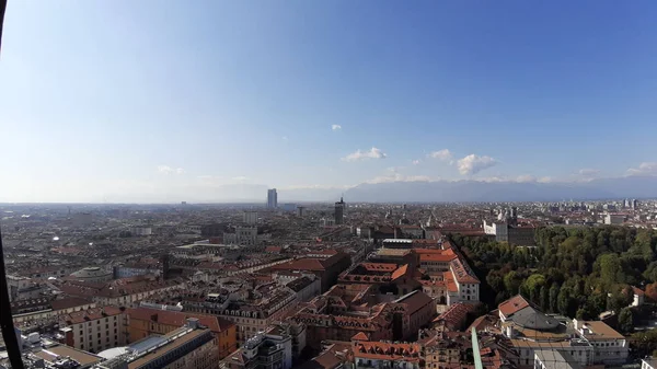 Turín Italia 004 2019 Hermosa Vista Panorámica Desde Mole Antoneliana — Foto de Stock