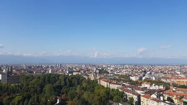 Turin Italy 004 2019 Beautiful Panoramic View Mole Antoneliana City — стоковое фото