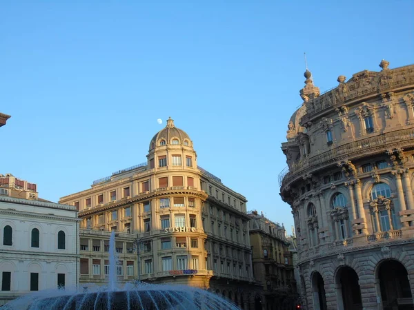 Genova Italië 2020 Draai Het Centrum Van Genua Winter Prachtige — Stockfoto