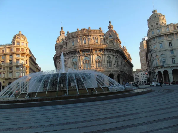 Genova Italië 2020 Draai Het Centrum Van Genua Winter Prachtige — Stockfoto