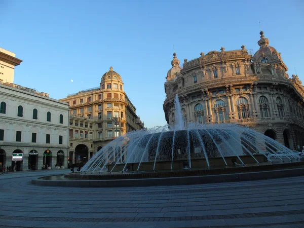 Genova Italië 2020 Draai Het Centrum Van Genua Winter Prachtige — Stockfoto