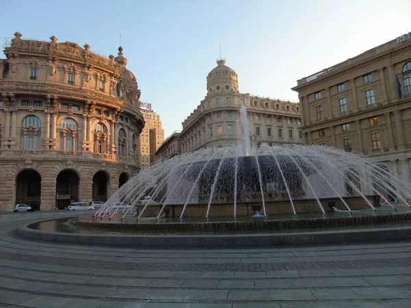 Genova Italië 2020 Draai Het Centrum Van Genua Winter Prachtige — Stockfoto