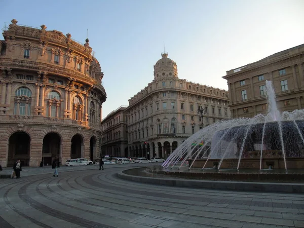 Genova Italië 2020 Draai Het Centrum Van Genua Winter Prachtige — Stockfoto