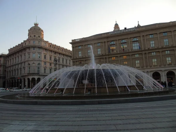 Genova Italië 2020 Draai Het Centrum Van Genua Winter Prachtige — Stockfoto