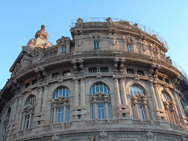 Genova Italië 2020 Draai Het Centrum Van Genua Winter Prachtige — Stockfoto