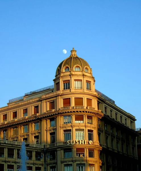 Genova Italië 2020 Panoramisch Uitzicht Het Centrum Van Genua Winter — Stockfoto