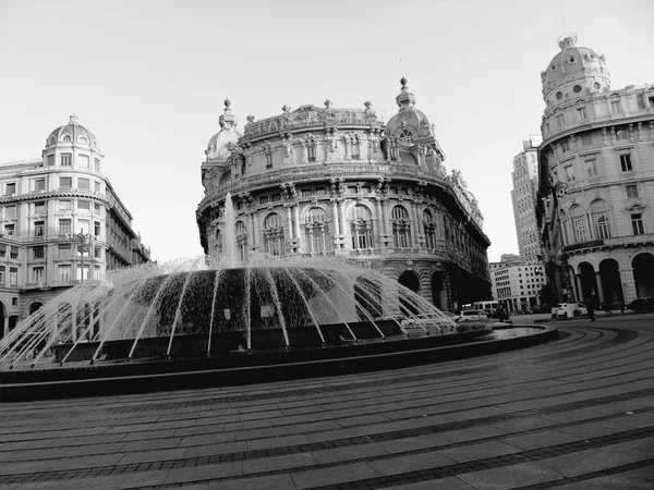 Genova Italië 2020 Panoramisch Uitzicht Het Centrum Van Genua Winter — Stockfoto