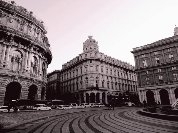 Genova Itália 2020 Vista Panorâmica Para Centro Cidade Gênova Belo — Fotografia de Stock