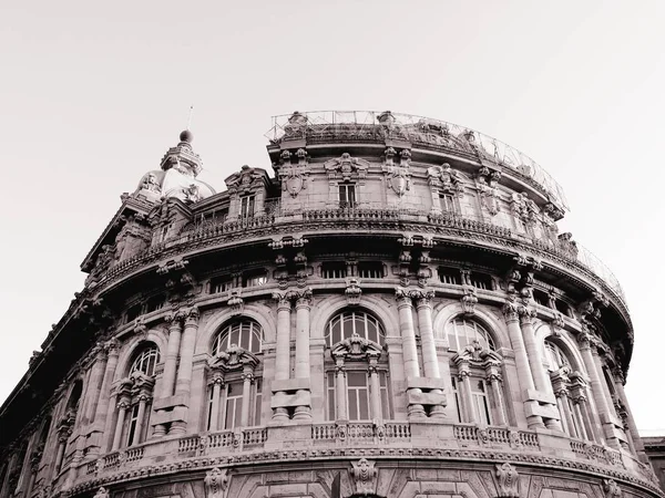 Genova Italië 2020 Panoramisch Uitzicht Het Centrum Van Genua Winter — Stockfoto