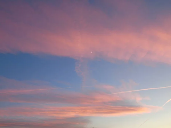 Génova Italia 2020 Subtítulo Increíble Puesta Sol Los Días Invierno — Foto de Stock