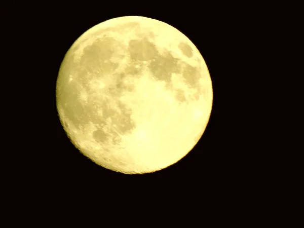 Génova Italia 2019 Hermosa Leyenda Luz Luna Sobre Pueblo Los — Foto de Stock