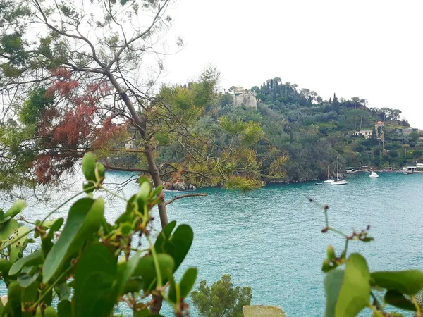 Hermosa Leyenda Los Lugares Italianos Los Días Invierno Cerca Costa — Foto de Stock