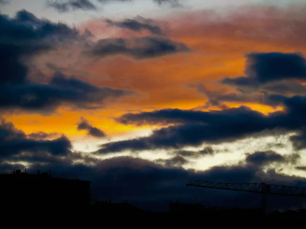 Genova Italy 2020 Amazing View Window Some Birds Beautiful Sunset — стоковое фото