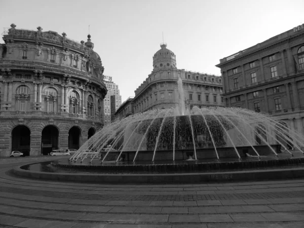 Genova Italy 2020 Редагування Деяких Старих Фотографій Міста Генова Будинку — стокове фото