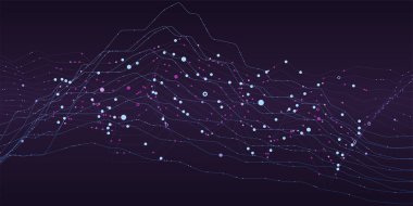 Big data stream futuristic infographic. clipart