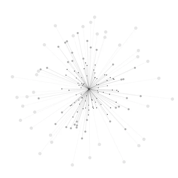 Abstracte 3d illustratie van molecuul model — Stockvector