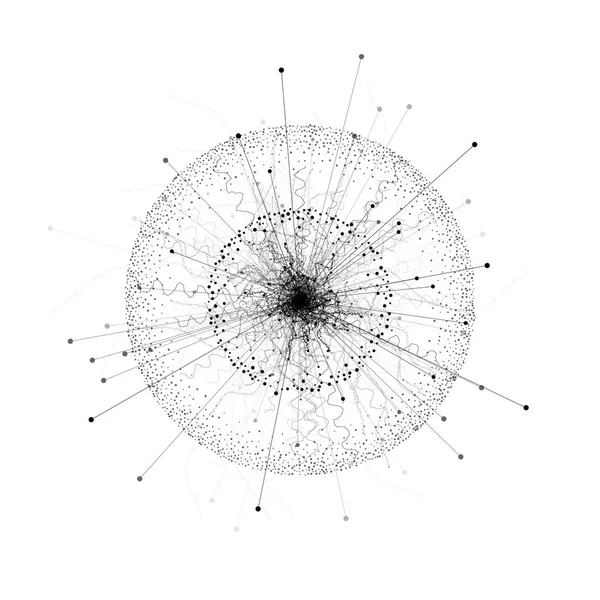 抽象分子。分子结构. — 图库矢量图片