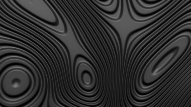 Şık siyah renkli arka plan ile akan satırları. Soyut topografik harita kontur arka plan. Siyah çizgili desen arka plan.