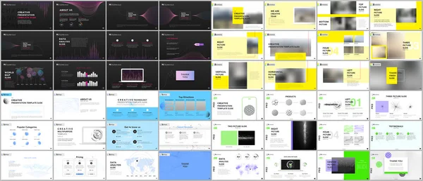 Apresentação mínima templates.Tech elementos —  Vetores de Stock